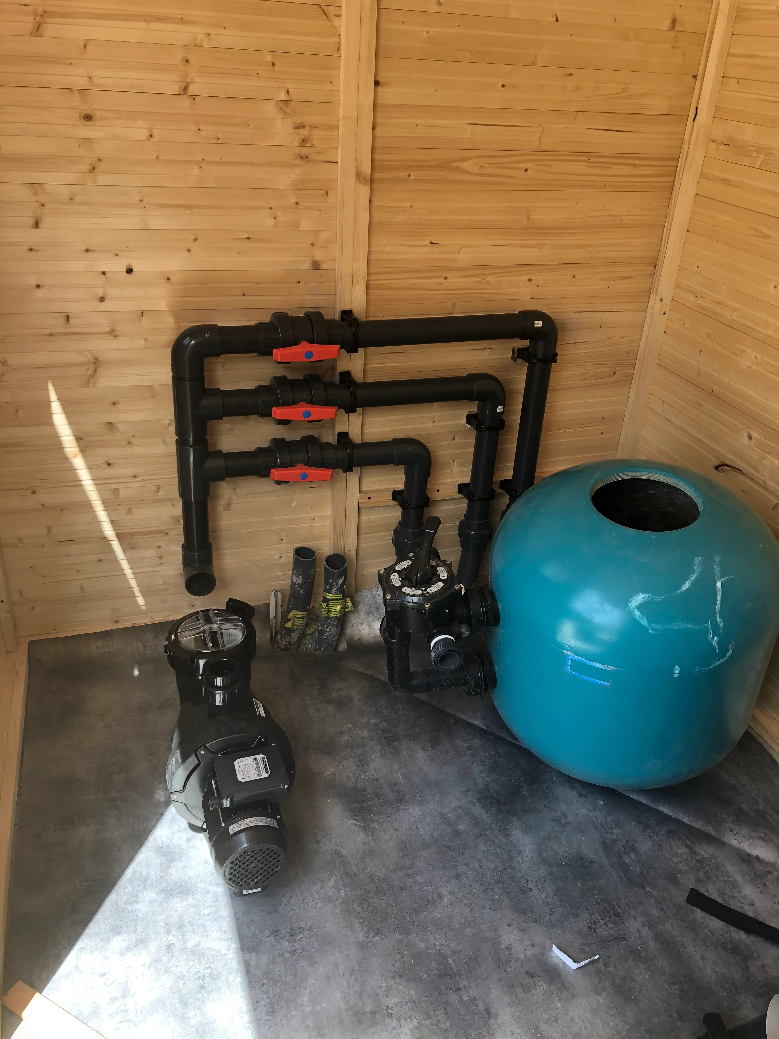 Rénovation local technique piscine